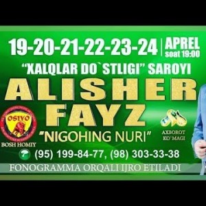 Alisher Fayz - Nigohing Nuri Nomli Konsert Dasturi Tizer
